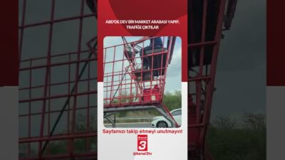 ABD’de dev bir market arabası yapıp, trafiğe çıktılar… 📶https://kanal3.com.tr/ Sosyal