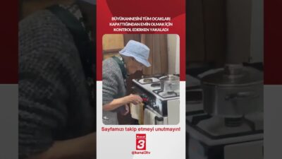 Büyükannesini tüm ocakları kapattığından emin olmak için kontrol ederken yakaladı…