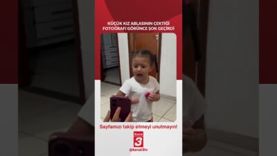 Küçük kız ablasının çektiği fotoğrafı görünce şok geçirdi… 📶https://kanal3.com.tr/ Sosyal