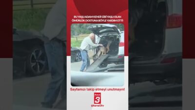 Bu yaşlı adam kendi gibi yaşlı olan ömürlük dostuna böyle