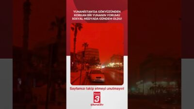 Yunanistan’da gökyüzünden korkan bir Yunanın yorumu gündem oldu! “Hava artık