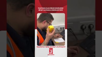 Telefonda olan kişiler kendilerine bir şey uzatılınca verdikleri tepki… 📶https://kanal3.com.tr/