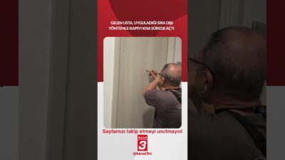 Gelen usta, uyguladığı sıra dışı yöntemle kapıyı kısa sürede açtı…