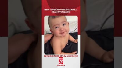 Bebek uyandığında annesini görünce böyle mutlu oluyor… 📶https://kanal3.com.tr/ Sosyal Medya