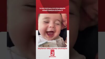İlk kez portakal suyu içen bebeğin verdiği tepkiler gülümsetti… 📶https://kanal3.com.tr/