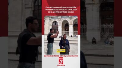 Fit-check yapacağı sırada teyzeyi videoya dahil eden genç, şahane bir