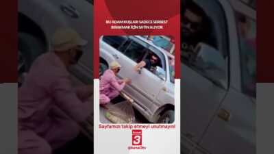 Bu adam kuşları sadece serbest bırakmak için satın alıyor! 📶https://kanal3.com.tr/