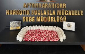 Afyonkarahisar İl Emniyet Müdürlüğü ekiplerince uyuşturucu ile mücadele kapsamında yürütülen