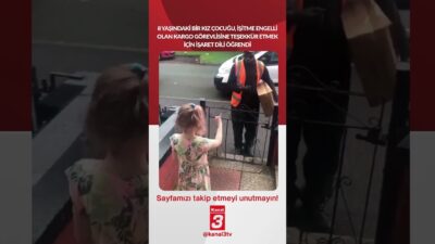 İşitme engelli olan kargo görevlisine teşekkür etmek için işaret dili