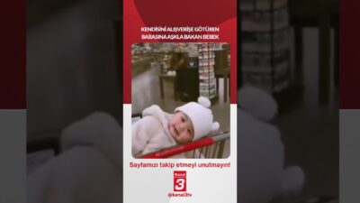 Kendisini alışverişe götüren babasına aşkla bakan bebek… 📶https://kanal3.com.tr/ Sosyal Medya