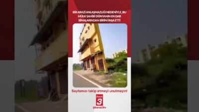 Bir arazi anlaşmazlığı nedeniyle, bu mülk sahibi dünyanın en dar