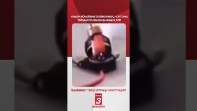 Yangın söndürme tatbikatında, hortumu tutamayıp arkadaşlarını ıslattı… 📶https://kanal3.com.tr/ Sosyal Medya