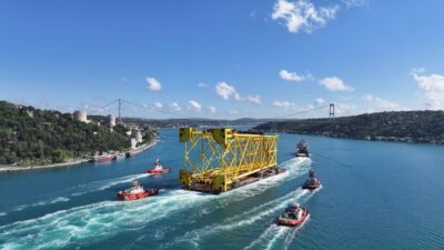 Romanya'daki doğal gaz boru hattı döşeme çalışmalarında kullanılacak olan Bahama