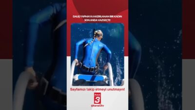 Dalış yapmaya hazırlanan bir kadın son anda vazgeçti! 📶https://kanal3.com.tr/ Sosyal