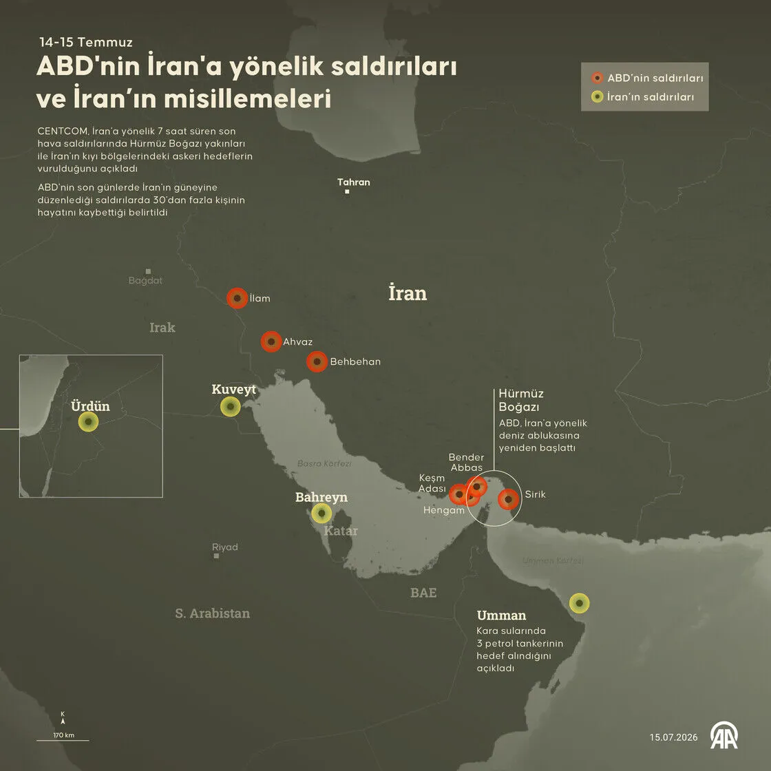 ABD'nin İran'a yönelik saldırıları ve İran’ın misillemeleri 1 ABD'nin İran'a yönelik saldırıları ve İran’ın misillemeleri