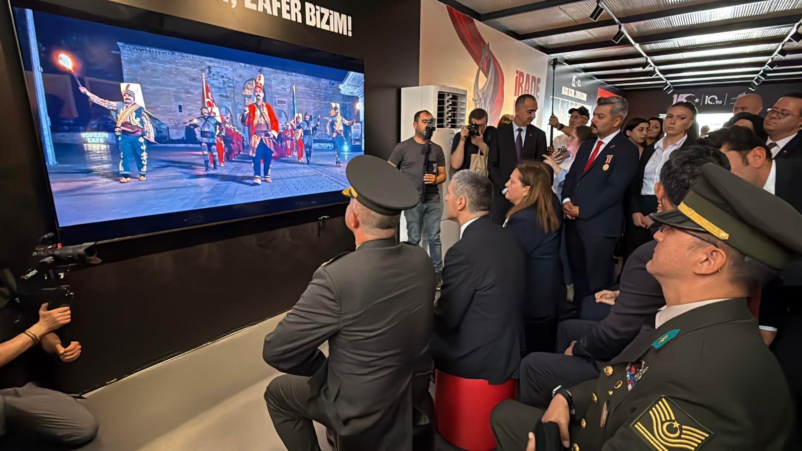 15 Temmuz anı çadırı ve fotoğraf sergisi açıldı
