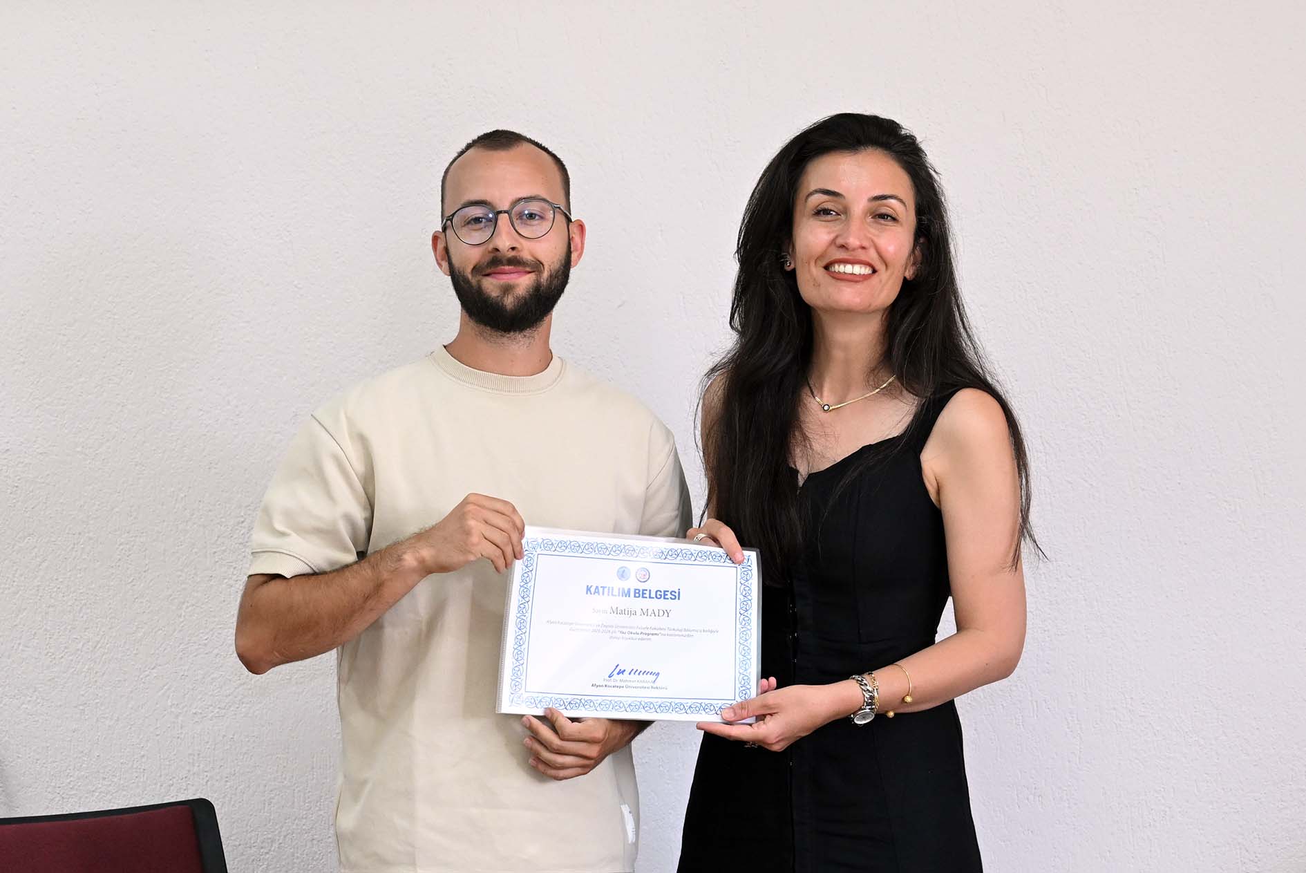 Zagreb Üniversitesi Türkoloji öğrencileri AKÜ’ye veda etti