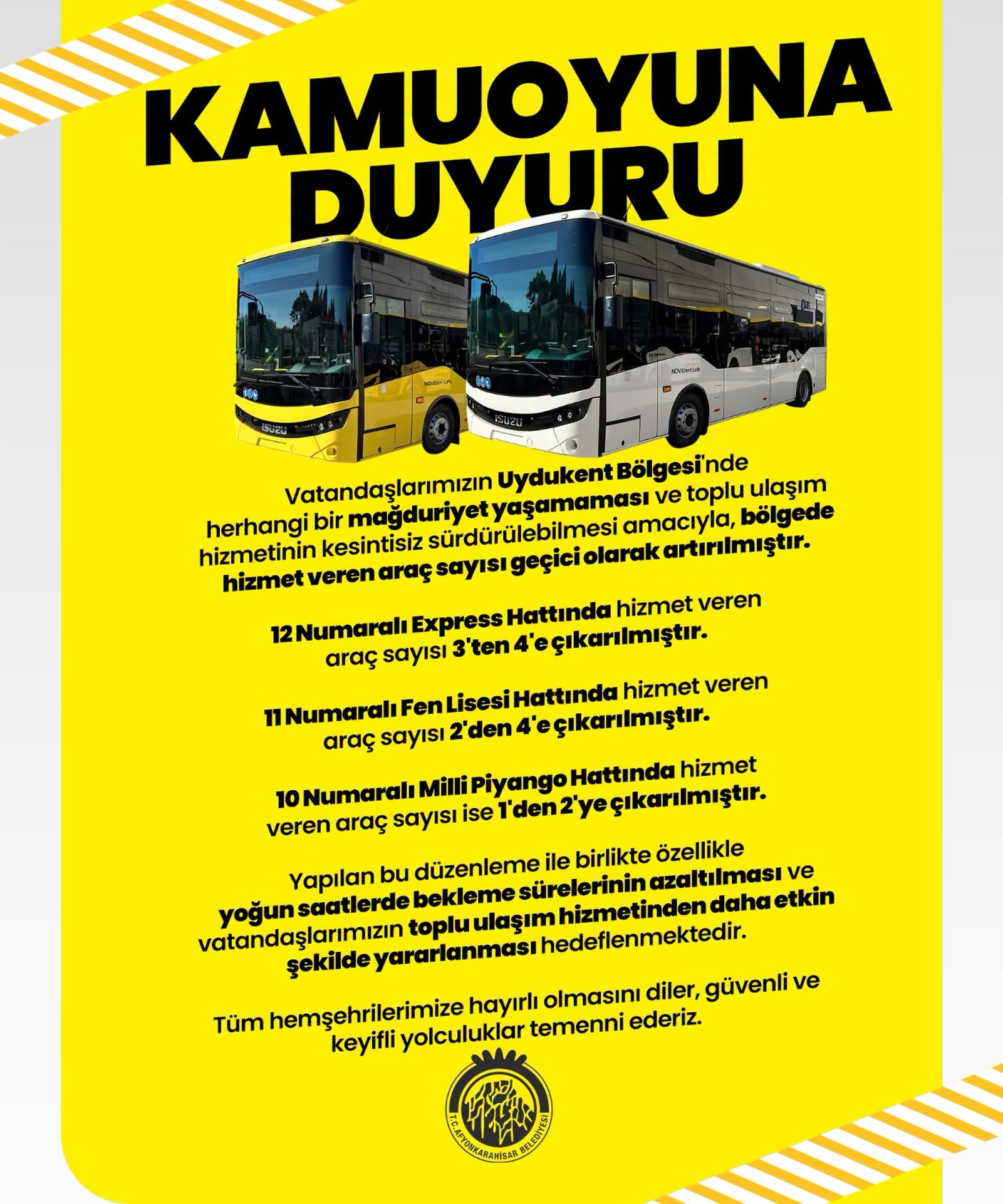Belediyeden Uydukent'te toplu ulaşıma geçici takviye 1 Belediyeden Uydukent'te toplu ulaşıma geçici takviye