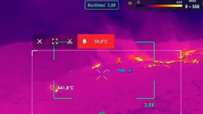 Aydın'ın Çine ilçesinde çıkan orman yangının kontrol altına alınması için