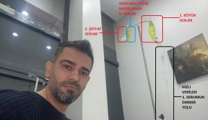 Afyonkarahisar'da özel bir poliklinikte sarı serum verilmesinin ardından fenalaşan ve
