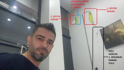 Afyonkarahisar'da özel bir poliklinikte sarı serum verilmesinin ardından fenalaşan ve