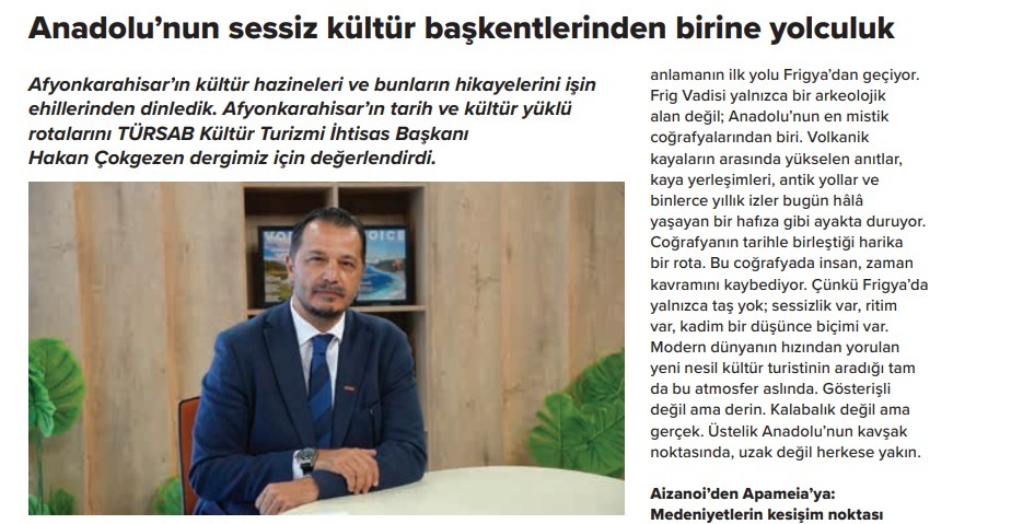 Afyonkarahisar, The Voice of Travel'da ayrıntılarıyla tanıtıldı 2 Afyonkarahisar, The Voice of Travel'da ayrıntılarıyla tanıtıldı