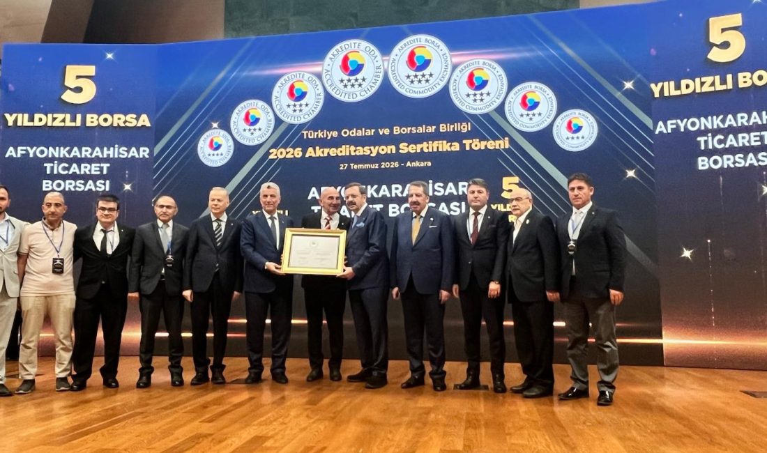 Afyonkarahisar Ticaret Borsası, üyelerine sunduğu hizmetlerin kalitesini yükseltme, kurumsal yapısını