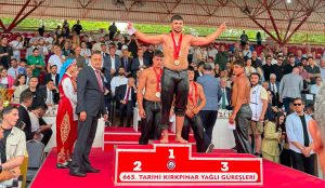Afyonkarahisar Sporcu Eğitim Merkezi sporcusu Yiğit Aktaş, 665. Tarihi Kırkpınar