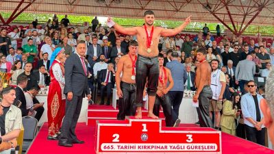 Afyonkarahisar Sporcu Eğitim Merkezi sporcusu Yiğit Aktaş, 665. Tarihi Kırkpınar