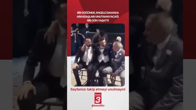 Bir düğünde, engelli damada arkadaşları unutamayacağı bir gün yaşattı… 📶https://kanal3.com.tr/