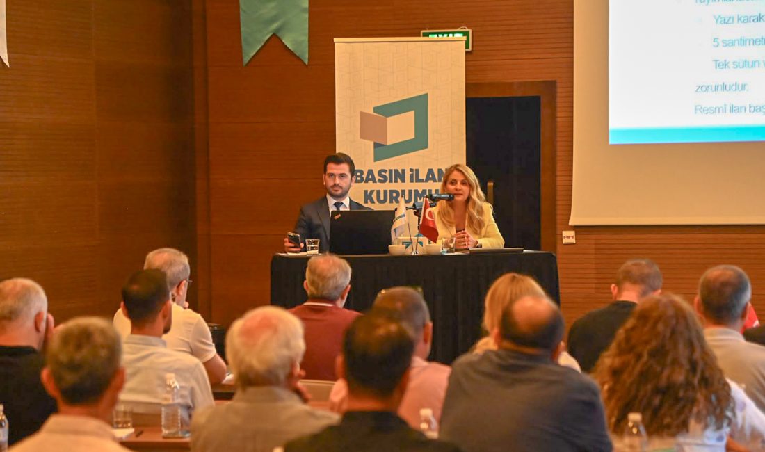 Basın İlan Kurumu Genel Müdürlüğü tarafından resmî ilan ve reklam
