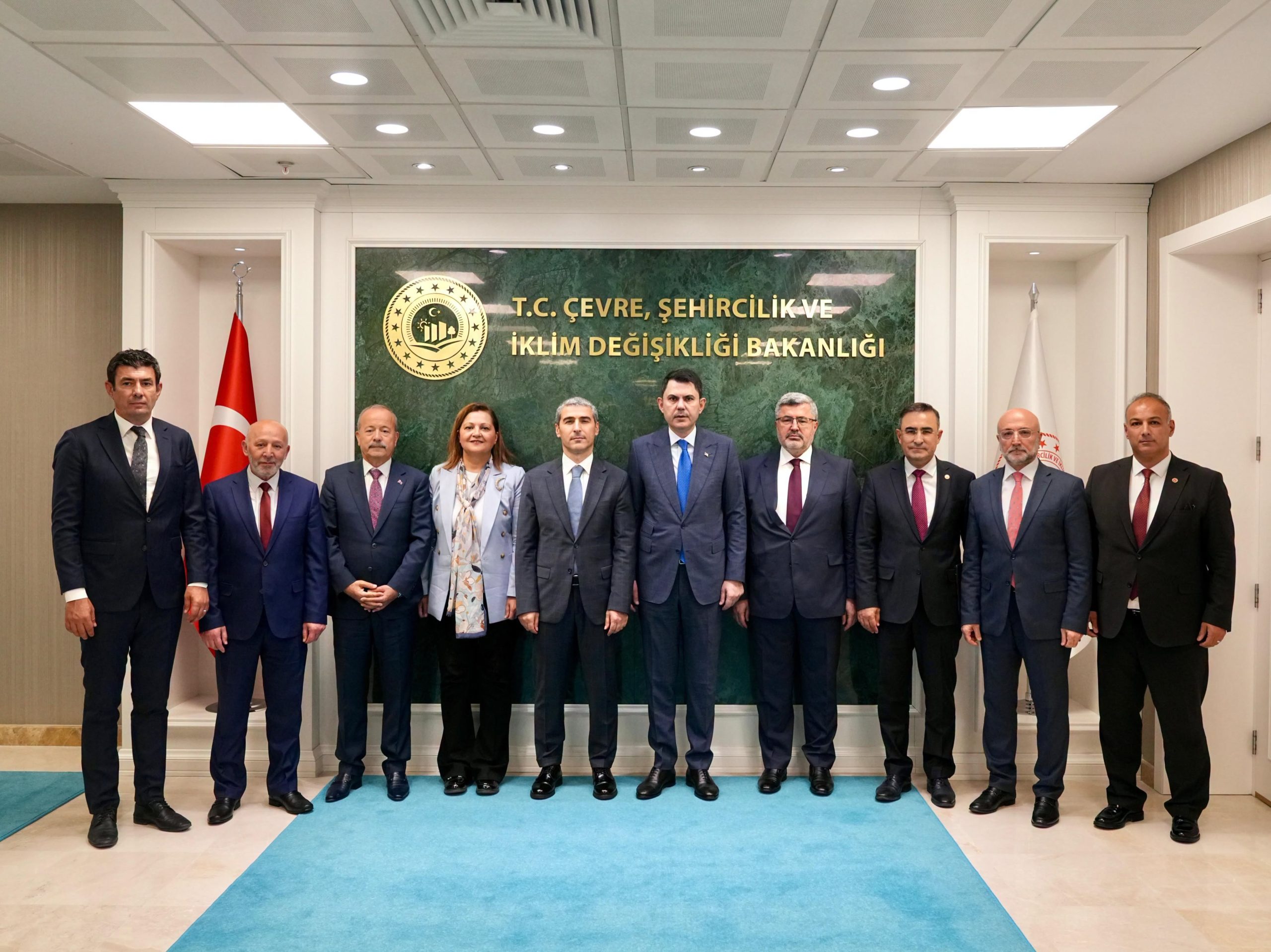 Afyonkarahisar Valisi Dr. Naci Aktaş başkanlığındaki heyet, Çevre, Şehircilik ve