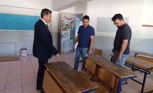 Afyonkarahisar’ın Bolvadin ilçesinde, 2026-2027 eğitim-öğretim yılı öncesi okulların fiziki şartlarını