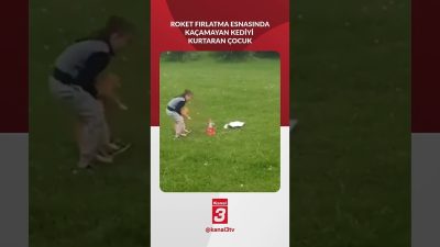 Roket fırlatma esnasında kaçamayan kediyi kurtaran çocuk… 📶https://kanal3.com.tr/ Sosyal Medya