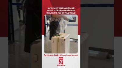 Japonya’da teslim aldığı valiz kırık olduğu için kendisine aynı büyüklükte