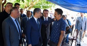 Afyonkarahisar Valisi Naci Aktaş’ın Çay ziyareti sırasında Eber Gölü’nün geleceği