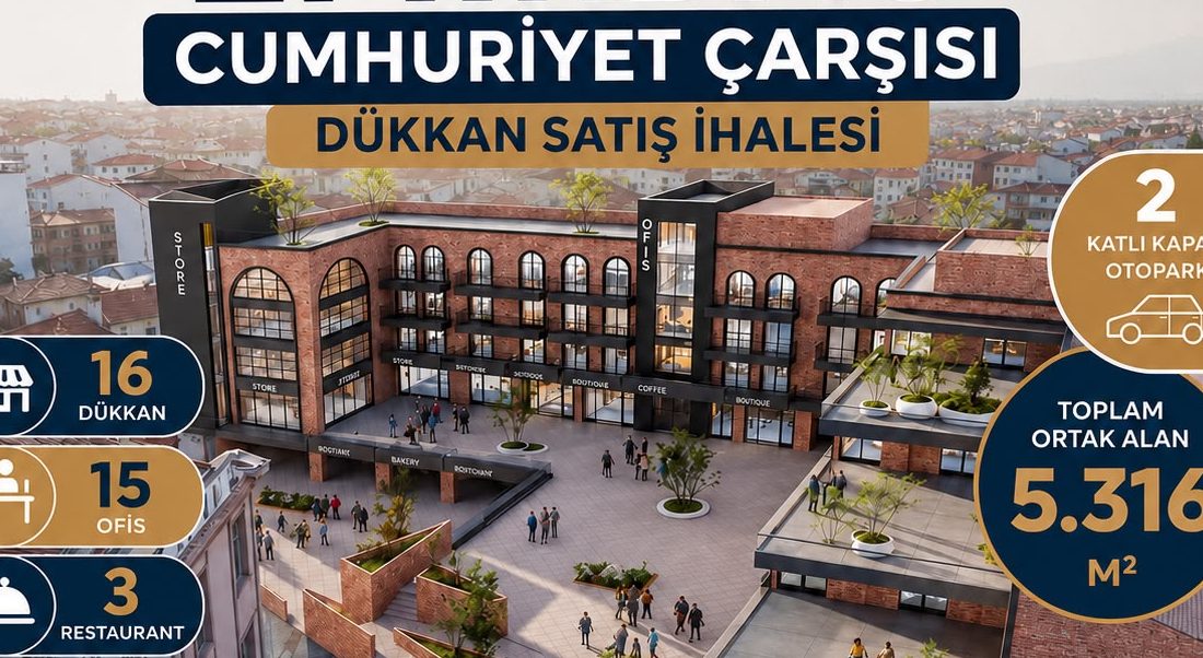 Emirdağ Belediyesi tarafından ilçeye kazandırılan Cumhuriyet İş Merkezi, modern mimarisi,