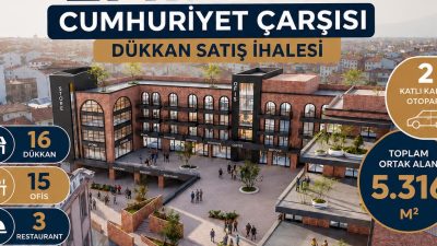 Emirdağ Belediyesi tarafından ilçeye kazandırılan Cumhuriyet İş Merkezi, modern mimarisi,