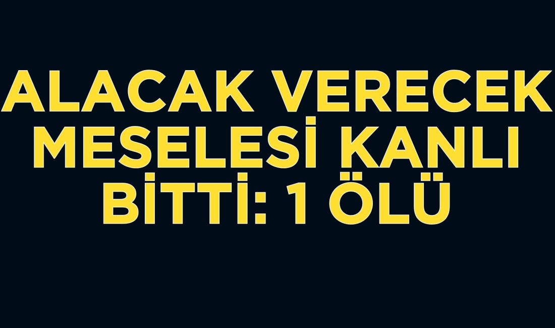 Afyonkarahisar’ın Emirdağ ilçesinde alacak verecek tartışması yüzünden çıkan ve bir