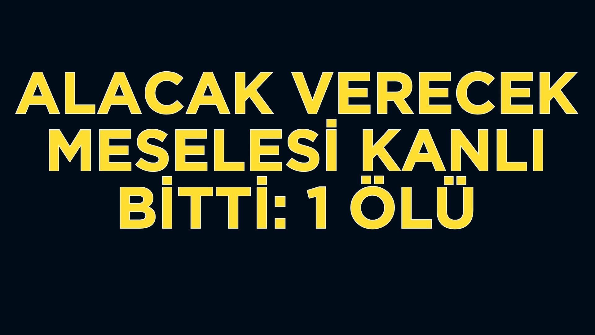 Afyonkarahisar’ın Emirdağ ilçesinde alacak verecek tartışması yüzünden çıkan ve bir