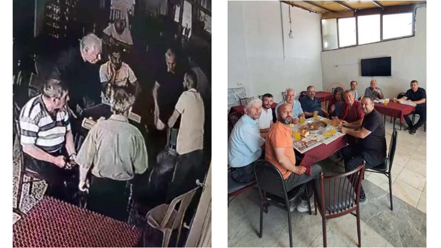Bilecik'te bir kıraathanede okey oynayan şahsın yediği portakalın parçası soluk