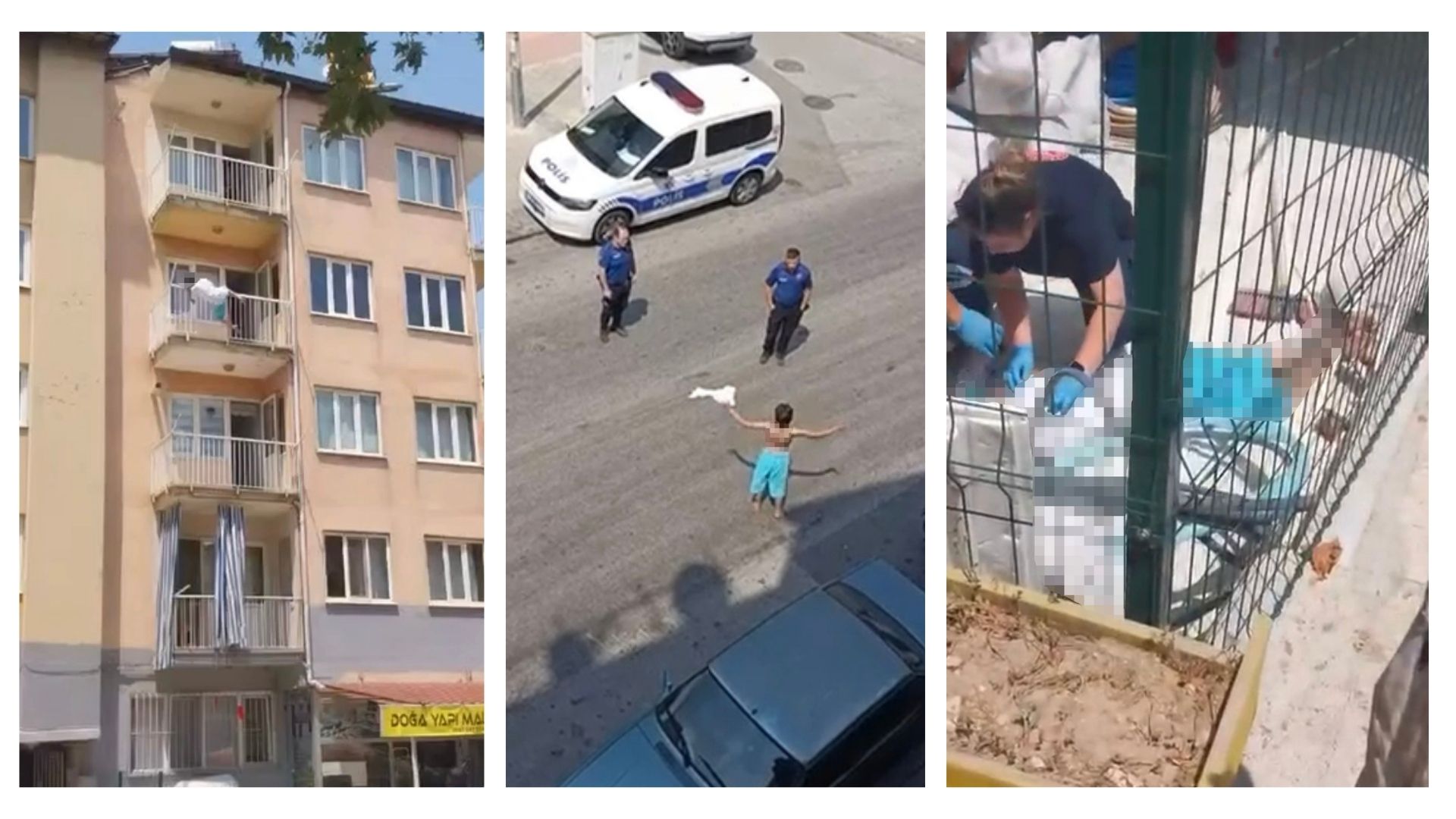 Denizli'nin Pamukkale ilçesinde psikolojik sorunlar yaşadığı öne sürülen bir kadın