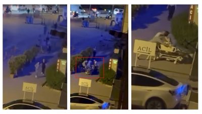 Bursa'da özel bir hastanenin acil servisinde görevli kadın doktor, hastane