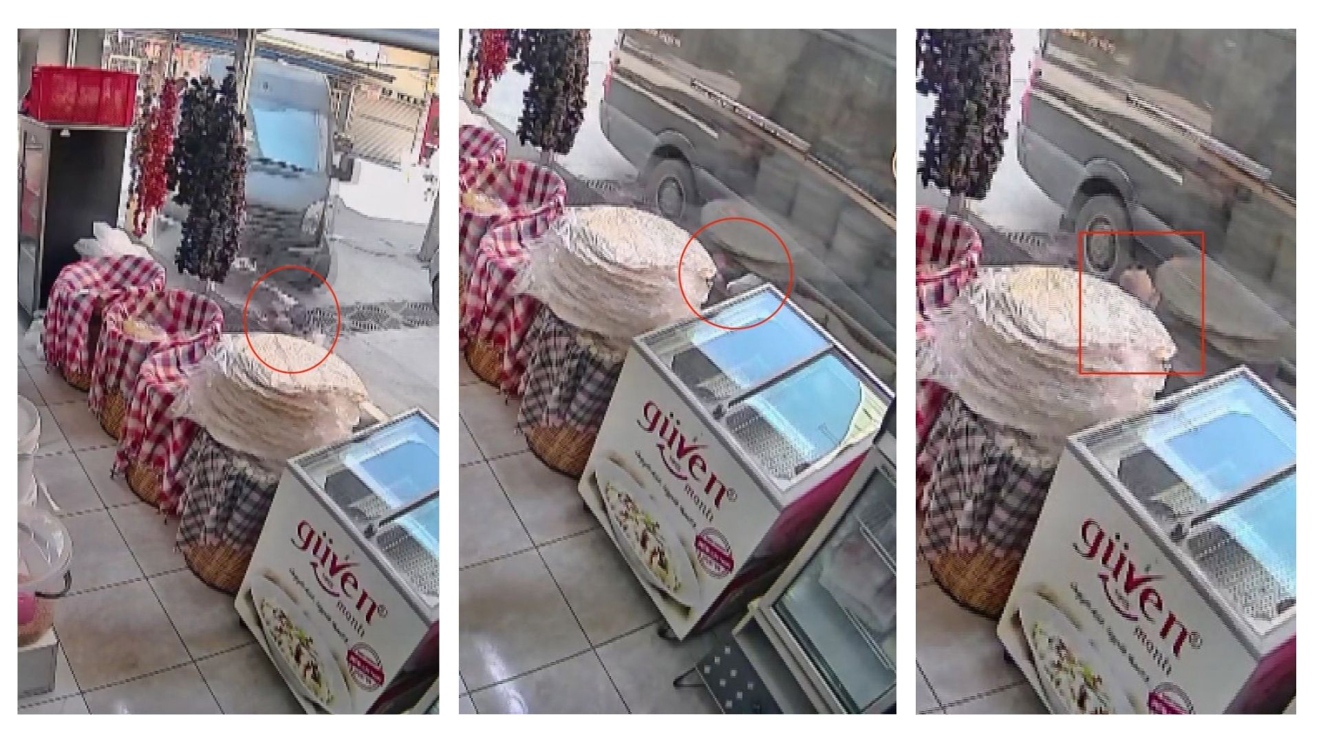 Bursa'nın Osmangazi ilçesinde ara sokağa dönüş yapan UPS kargo şirketine