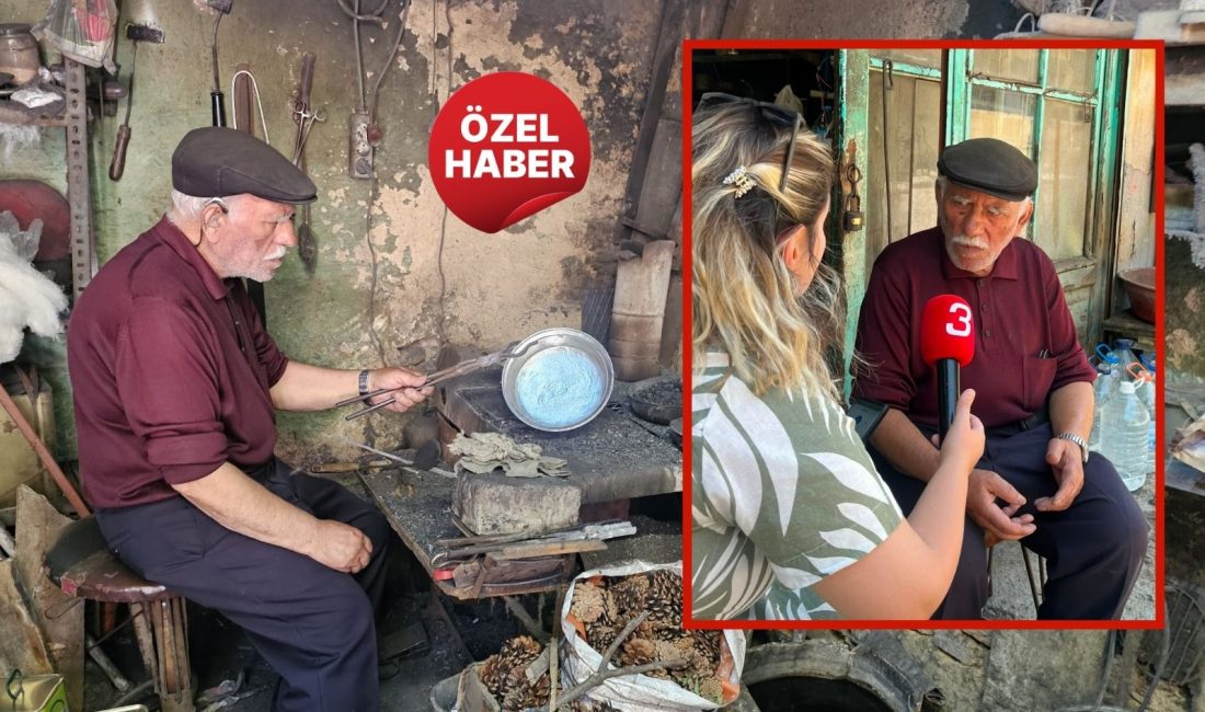 Gazete 3 olarak, ömrünün 60 yılını kalaycılık mesleğine adayan usta