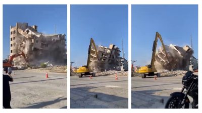 Hatay'ın Antakya ilçesinde depremde hasar gören ve mahkeme süreci tamamlanan