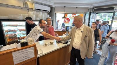 İYİ Parti Afyonkarahisar Merkez İlçe başkanlığı tarafından esnaf ziyareti programı