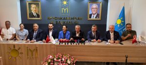 Bir dizi ziyaretlerde bulunmak üzere Afyon’da bulunan heyet, İYİ Parti