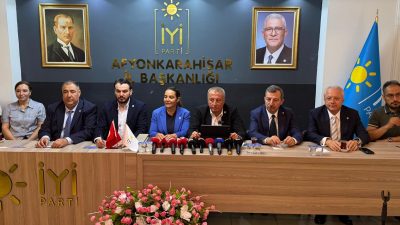 Bir dizi ziyaretlerde bulunmak üzere Afyon’da bulunan heyet, İYİ Parti