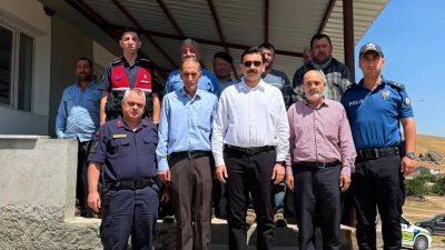 Bayat Kaymakamı Ahmet Akdağ, ilçe protokolüyle birlikte Yukarıçaybelen Köyü'nü ziyaret